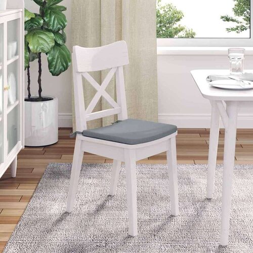 VidaXL Jastučići za sjedenje 4 pcs Svijetlo siva 40 x 40 x 3 cm Slike