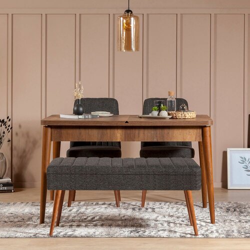  Trpezarijski set vina 1053 3 anthracitewalnut Cene