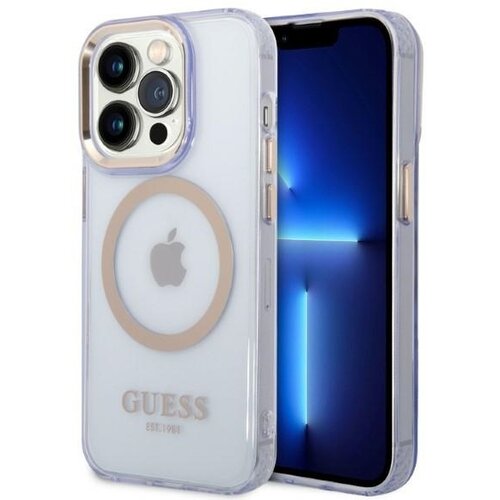 Guess OVITEK HARD ZA IPHONE 14 PRO MAX 6.7 VIJOLIČEN ZA OKVIR MAGSAFE GOLD, (21834173) Cene
