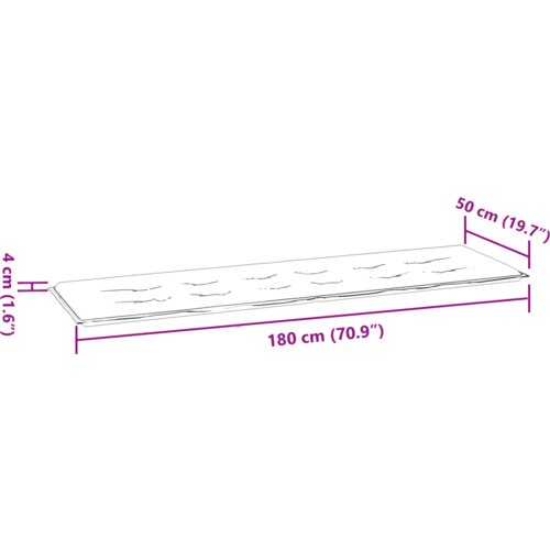 vidaXL Jastuk za vrt u više boja 180x50x4 cm Oxford tkanina Cijene