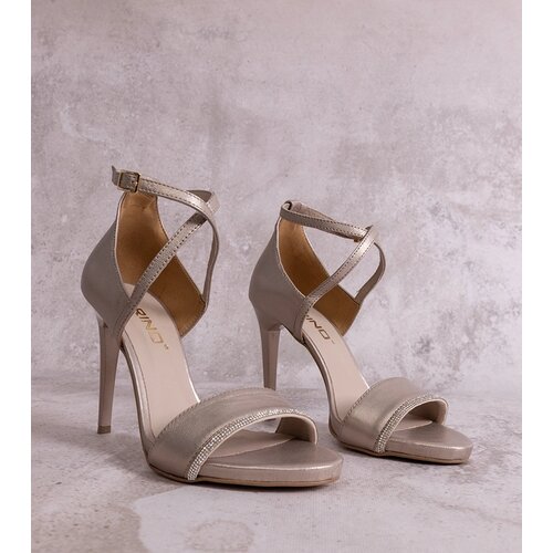 Karino Golden high-heeled sandals Slike