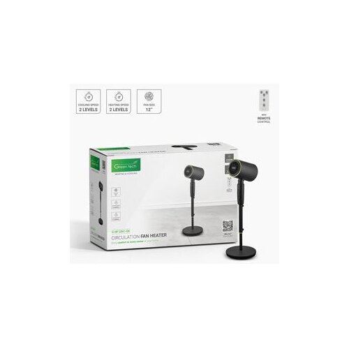  Ventilator i grijalica 12'' 50W (hlađenje) 2200W (grijanje) crne boje Green Tech Cijene