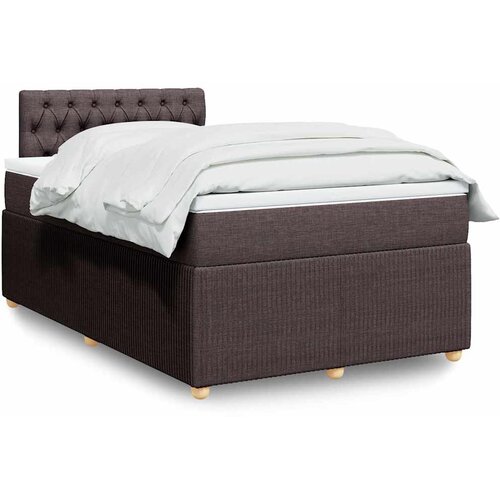  Krevet box spring s madracem tamnosmeđi 120 x 190 cm od tkanine Cene