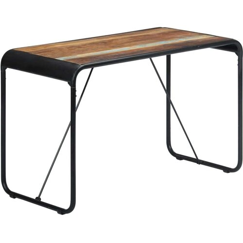  Blagovaonski stol od masivnog obnovljenog drva 118 x 60 x 76 cm Slike