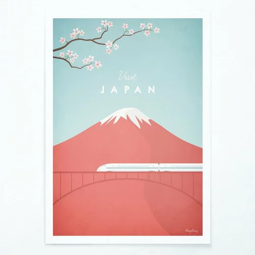 Travelposter Plakat Japan, A3