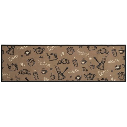 Maison Chic Kuhinjska Preproga, Rug pralna jutranja rjava 45x150 cm žamet, (22122002) Cene