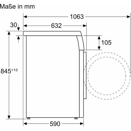 Siemens WU14UT70 iQ500 pralni stroj, pod možnost vgradnje pult, 8 kg Slike