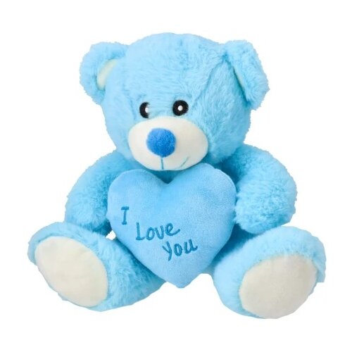 Ozzo plush igračka pli&amp;scaron;ana meda plavi 20cm i love you ( 879128 ) Slike