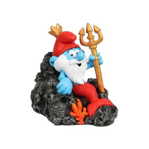 Duvo Smurfs Underwater Neptune Dekoracija za akvarijum, 9.4x6.8x8.5cm Cene