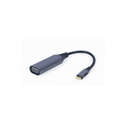 Cablexpert gembird video adapter usb-c to vga HD15, m/f, cable, space grey Cene