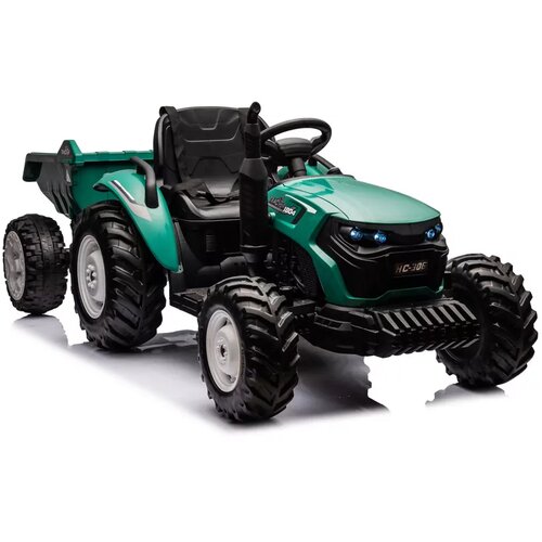 Lean_Toys Otro&amp;scaron;ki traktor 24V s prikolico temno zelena Slike