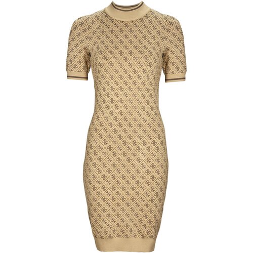 Guess SS LISE 4G LOGO SWTR DRESS Bež Slike