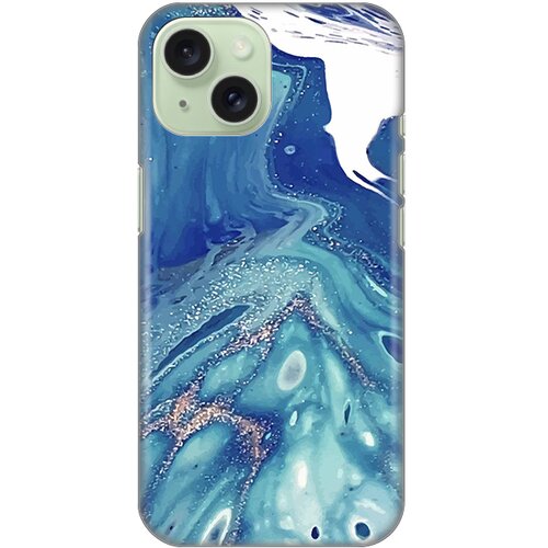 Torbica silikonska print za iphone 15 6.1 blue marble Slike