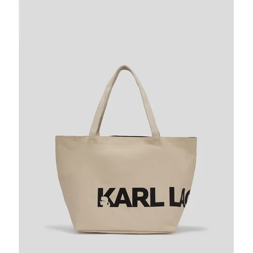 Karl Lagerfeld ESSENTIAL BIG LOGO SHOPPER Bež