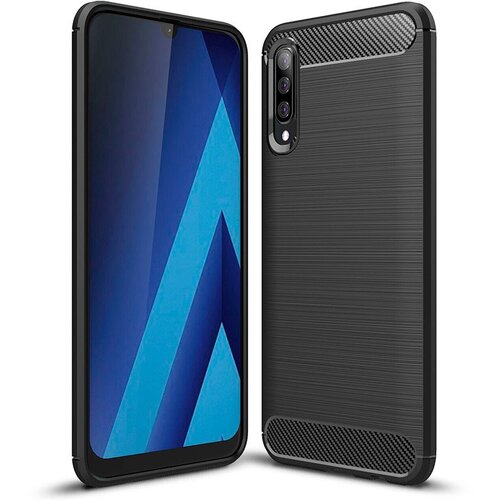  Gumijasti / gel etui Carbon za Samsung Galaxy A50 / A30s - črni Cene