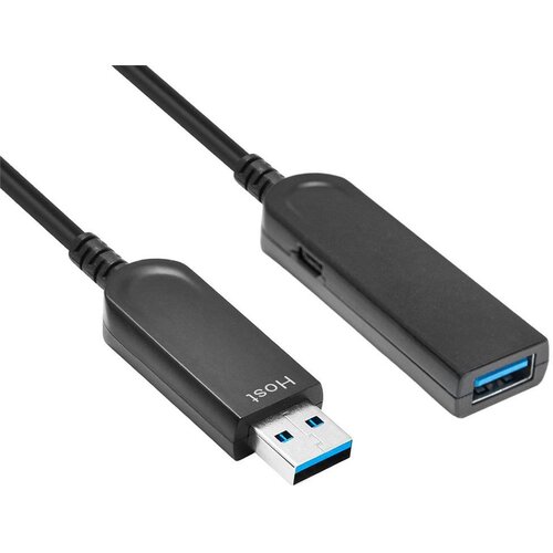 MicroConnect Optični kabel USB A-A 3.2, 20m, črn 10 GB, 5V/800mA, (5000117649) Slike