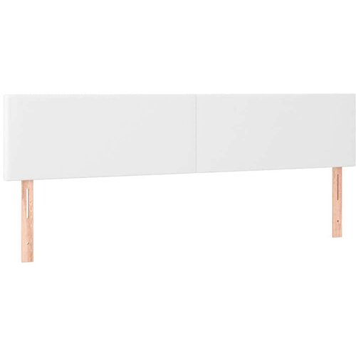 VidaXL Krevet s oprugama i madracem bijeli 180x200 cm umjetna koža Slike