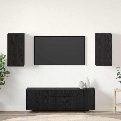 TV Kabinet za Zid Zidne 2 pcs Crni hrast 30,5 x 30 x 60 cm Cijene