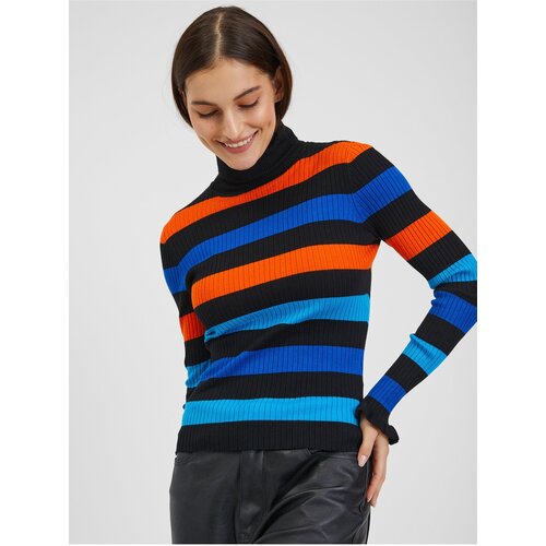 Orsay Orange-Blue Women Striped Sweater - Women Cijene