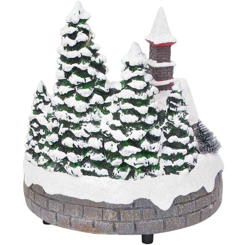VidaXL Božični dekor za mizo večbarvno 16 x 16 x 19 cm Smola Slike