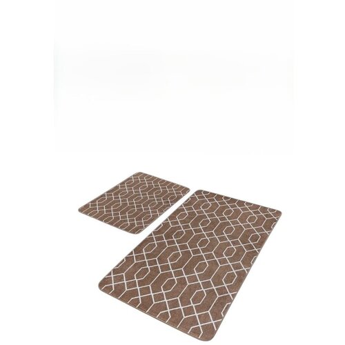Mila Home Rjave žametne kopalni&amp;scaron;ke preproge v kompletu 2 ks 60x100 cm &amp;ndash; Slike