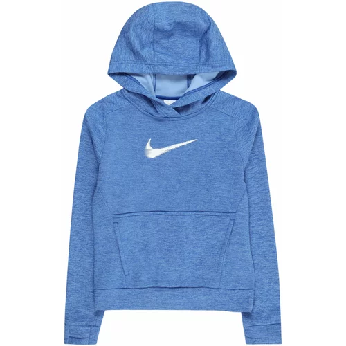 Nike Športen pulover 'MULTI+' progasto modra / bela