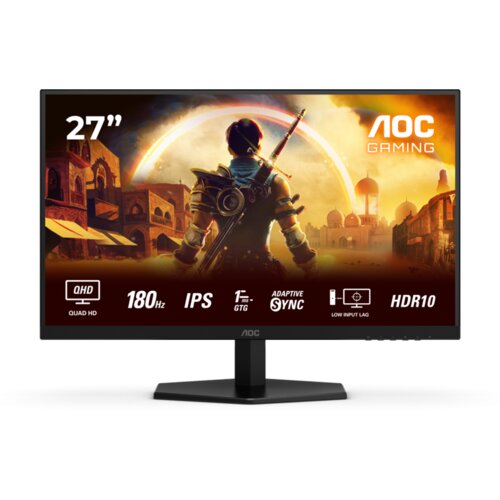  MONITOR AOC Gaming Q27G42XE 27" Fast IPS, 2560x1440, 180Hz, 0.5ms (MPRT) / 1ms (GtG), 1000:1, Adaptive Sync, G-Sync Compatible, HDR10, 2xHDMI 2.0, 1xD Cijene