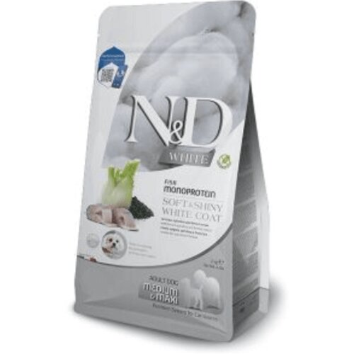 N&d White Dog Sea Bass Spirulina&Fenel Adult Medium&Maxi 7 kg Cene