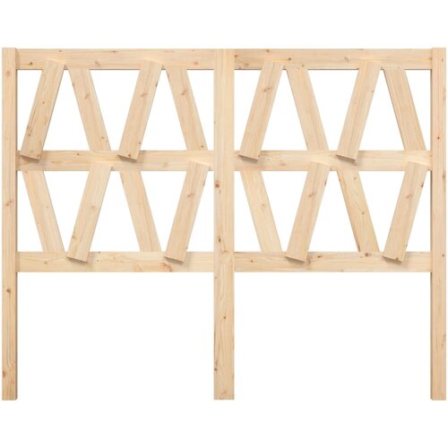  Uzglavlje za krevet 126 x 4 x 100 cm od masivne borovine Slike