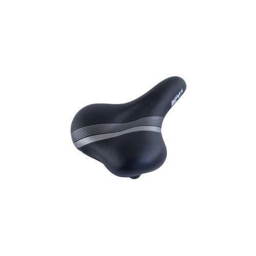  sedlo soft comfor oprugama crno sa sivim linijama Slike
