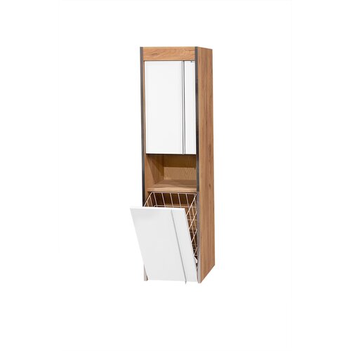 Ceramica lux Ormarić za kupatilo sa korpom Tara Hrast, 35x14 Cene