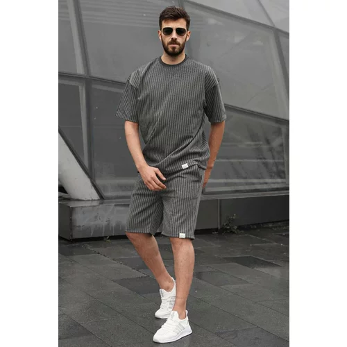 Madmext Two-Piece Set - Gray - Relaxed fit