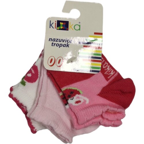 Kika Set čarapa za bebe, 3 komada, Roze Cene