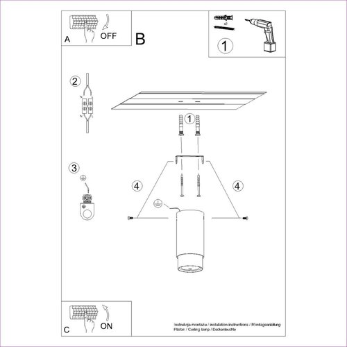 Nice Lamps crna/u srebrnoj boji stropna svjetiljka crown &amp;ndash; Slike