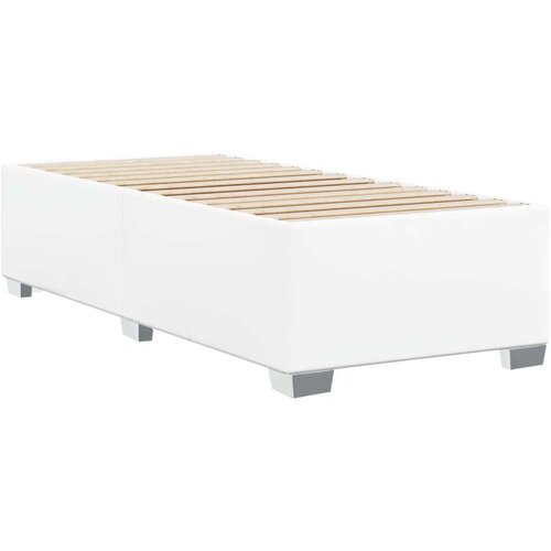 VidaXL Okvir za krevet bijela 90x200 cm od umjetne kože Slike