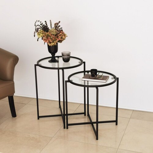 Woody Fashion Klub sto S412 50x60​​x50cm Crni Cene