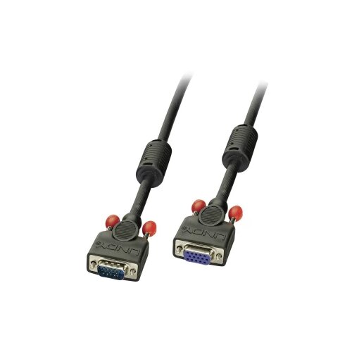 Lindy VGA produžetak VGA 15-polni utikač, VGA 15-polna utičnica 1.00 m crna 36392 VGA kabel Cijene