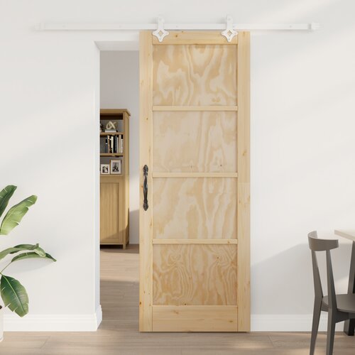 vidaXL drsna vrata z opremo 78x211 cm iz trde borovine, notranja vrata 'ORKDAL'78x211x4 cm iz trde borovine Cene