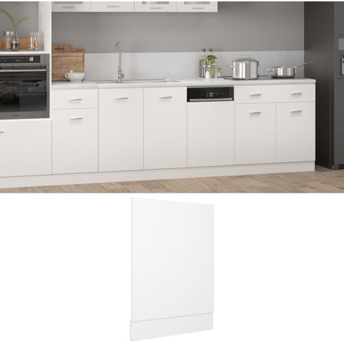 VidaXL Plo&amp;scaron;ča za pomivalni stroj bela 45x3x67 cm iverna plo&amp;scaron;ča Slike