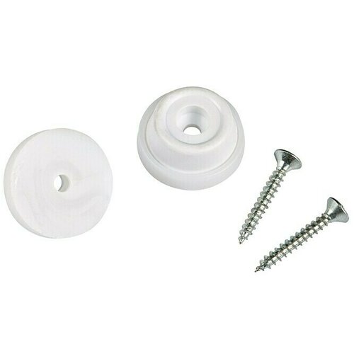 STABILIT plastična klizna podloga (&amp;oslash; x v: 24 x 10 mm, s vijkom, bijele boje) Slike
