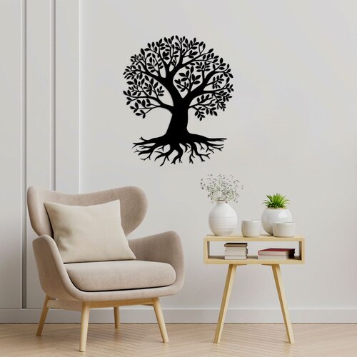 Wallity Zidna dekoracija Monumental Tree 2, 70 x 83 cm, Crna Cene