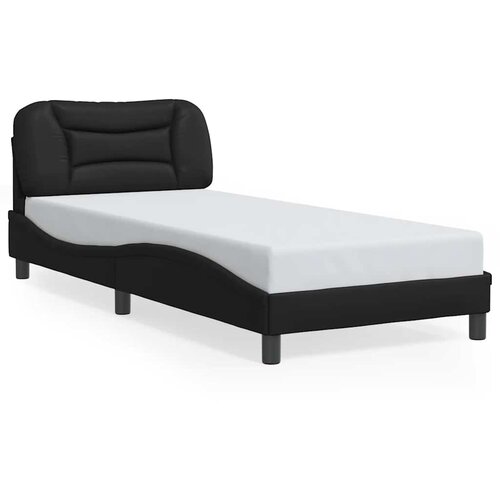  Okvir za krevet bez madraca Hvar crni 90x190 cm od umjetne kože Slike
