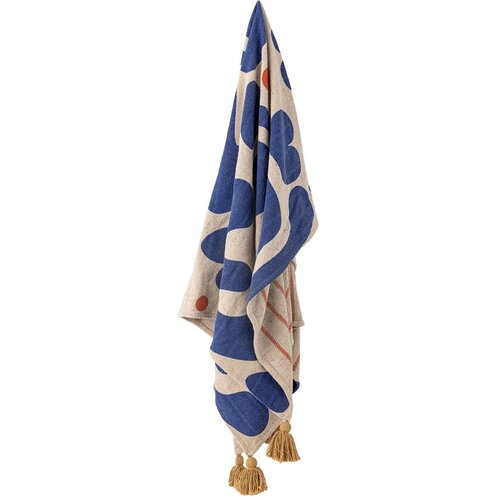 Bloomingville Modra odeja 130x160 cm Eviaya &amp;ndash; Slike