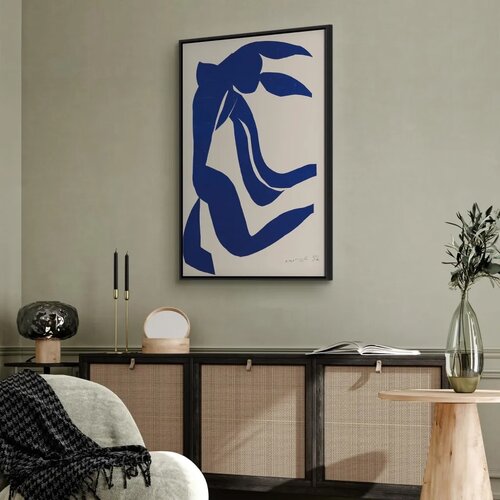  Slika - Henri Matisse &amp;ndash; Flowing Hair 80x120 U crnom drvenom okviru Slike