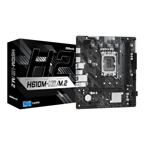 AsRock MB H610M-H2/M.22xDDR4, M.2, 4xSATA, 2xHDMImicroATX Cene