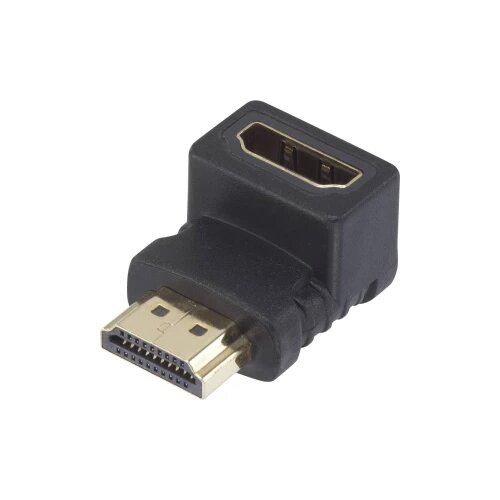 SpeaKa Professional HDMI adapter [1x mu&amp;scaron;ki konektor HDMI - 1x ženski konektor HDMI] Kut 90 &amp;deg; prema gore pozlaćeni kontakti SpeaKa Profession Slike