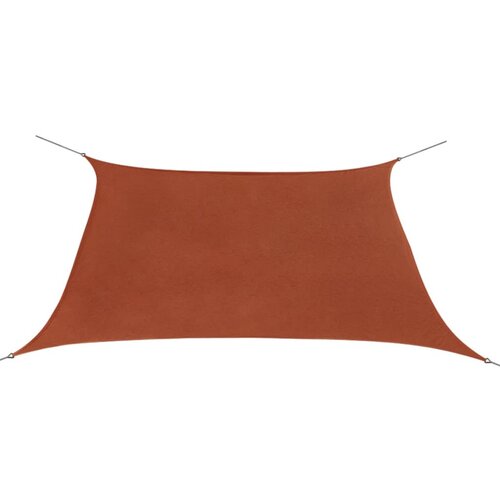 VidaXL Senčno jadro oksford tekstil kvadratno 3.6x3.6 m terakota Slike