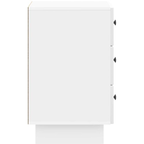  Noćni ormar s ladicama Bijela visokog sjaja 43 x 41 x 66,5 cm Slike