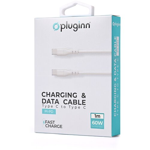 Pluginn Data kabl PI-PD 60W Type C na Type C beli 1m Cene