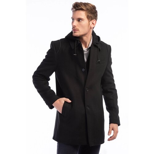 Dewberry PLT8335 MEN'S COAT-BLACK Slike